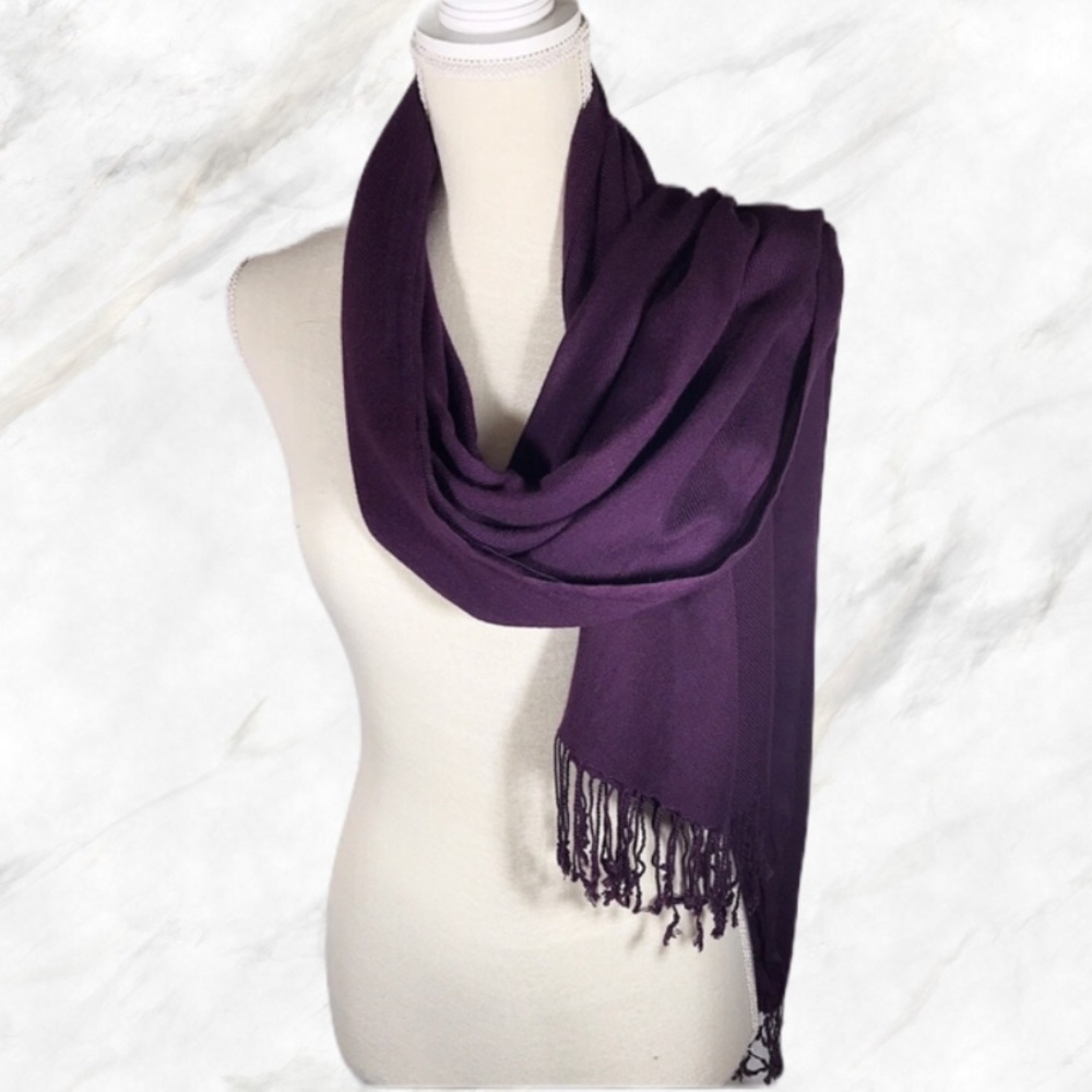 Purple scarf purple Shaw